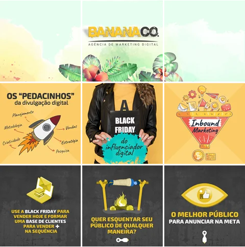 Feed harmônico e organizado simulado com nova identidade visual para instagram Feed harmônico e organizado simulado com nova identidade visual para instagram.