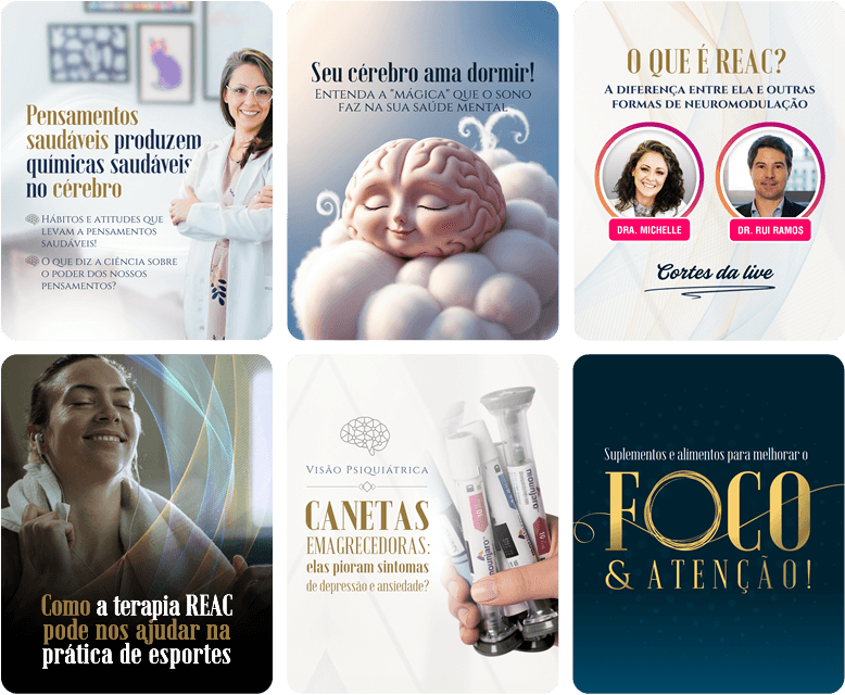 Identidade visual para instagram para médica psiquiatra